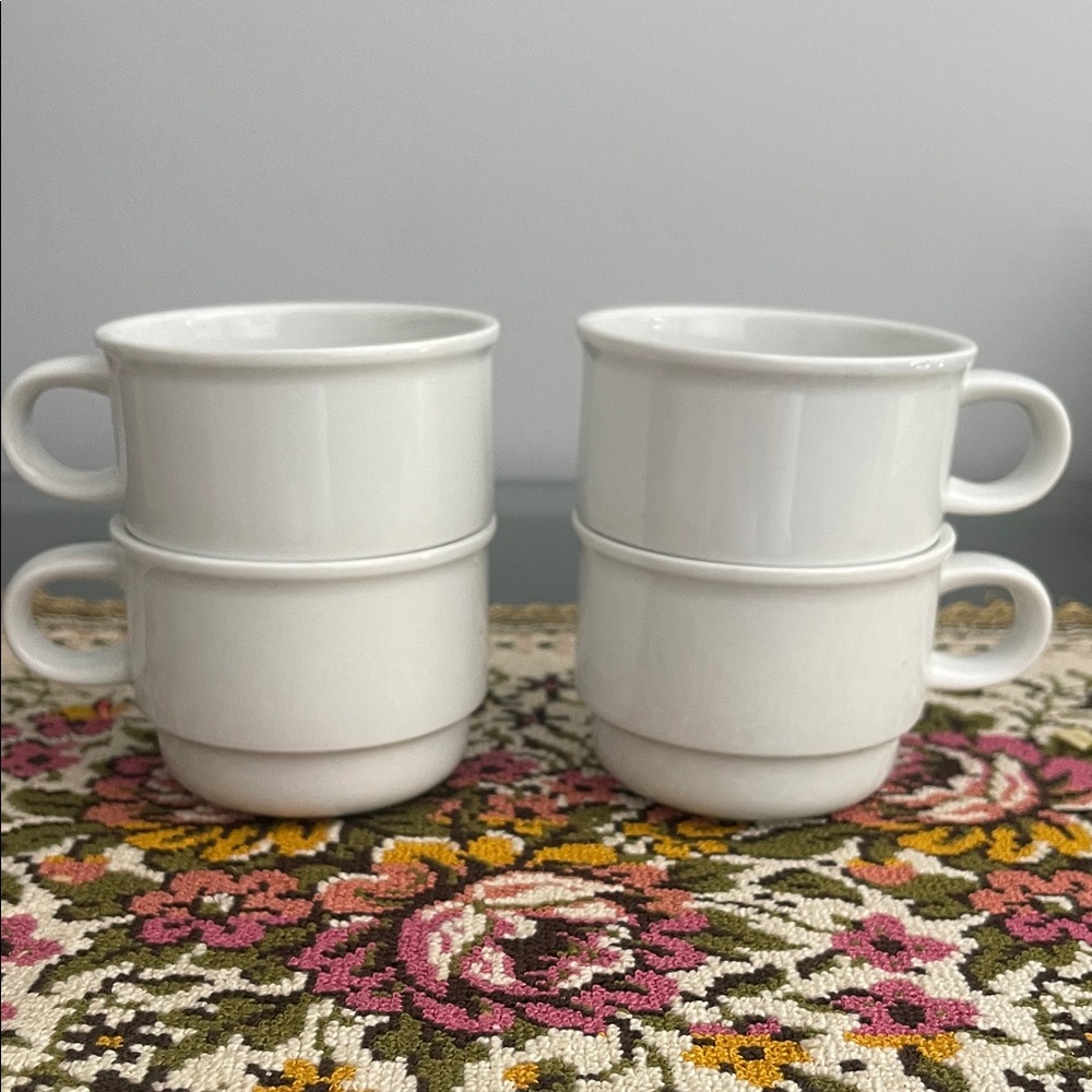 Classic Arzberg White Stackable Espresso Cups